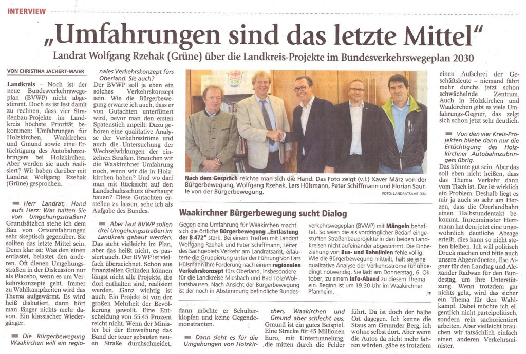 Tegernseer Zeitung, 28. September 2016