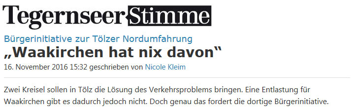 Tegernseer Stimme 16.11.2016